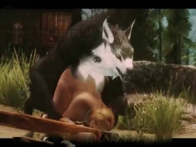 Волк оборотень трахает мультяшную шлюху